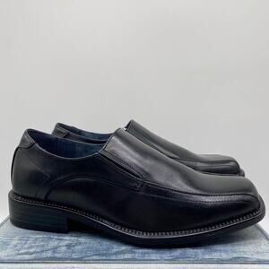 NEW Bruno Marc Men's Leather Lined Dress Loafers Black Size 7